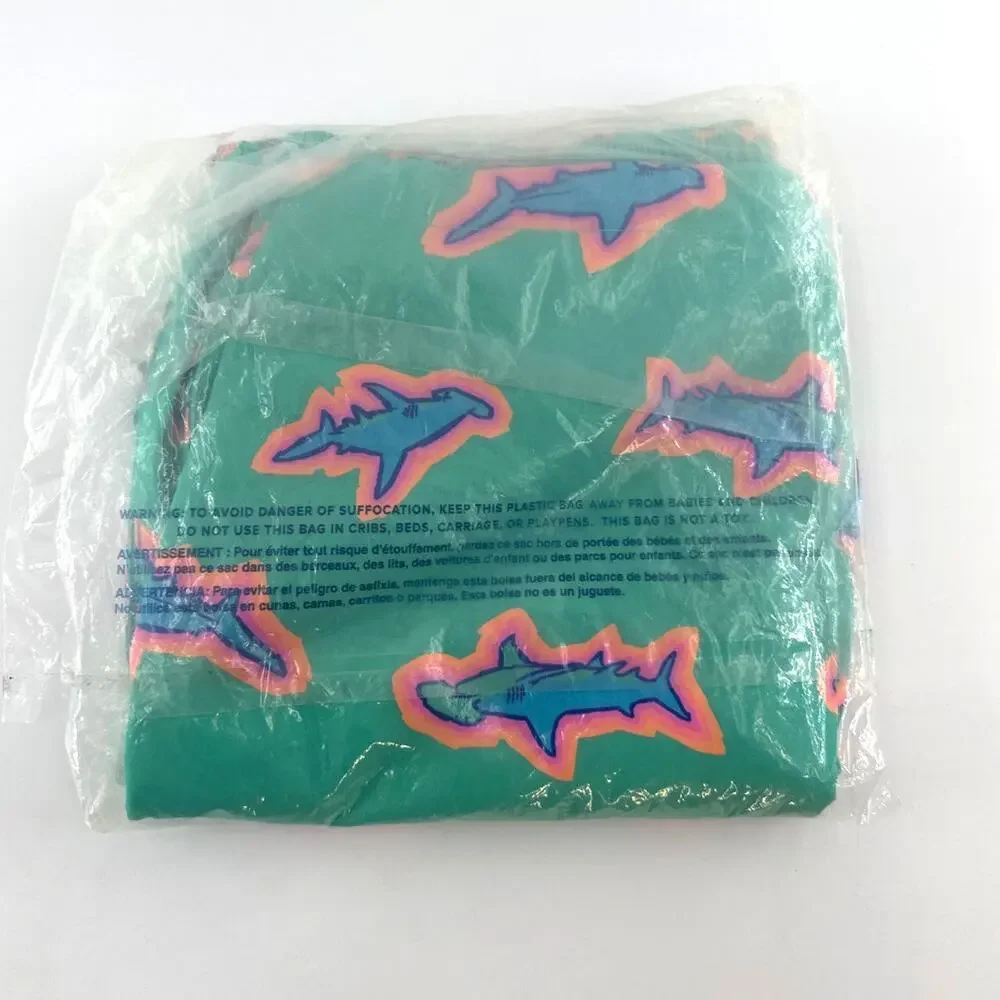 Chubbies Teal Sharks The Apex Swimmers Lined Classic Swim Trunk Size L